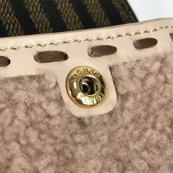 FENDI Smartphone case phone pouch FF logo fur charm boa bag Pouch - Picture 10 of 14